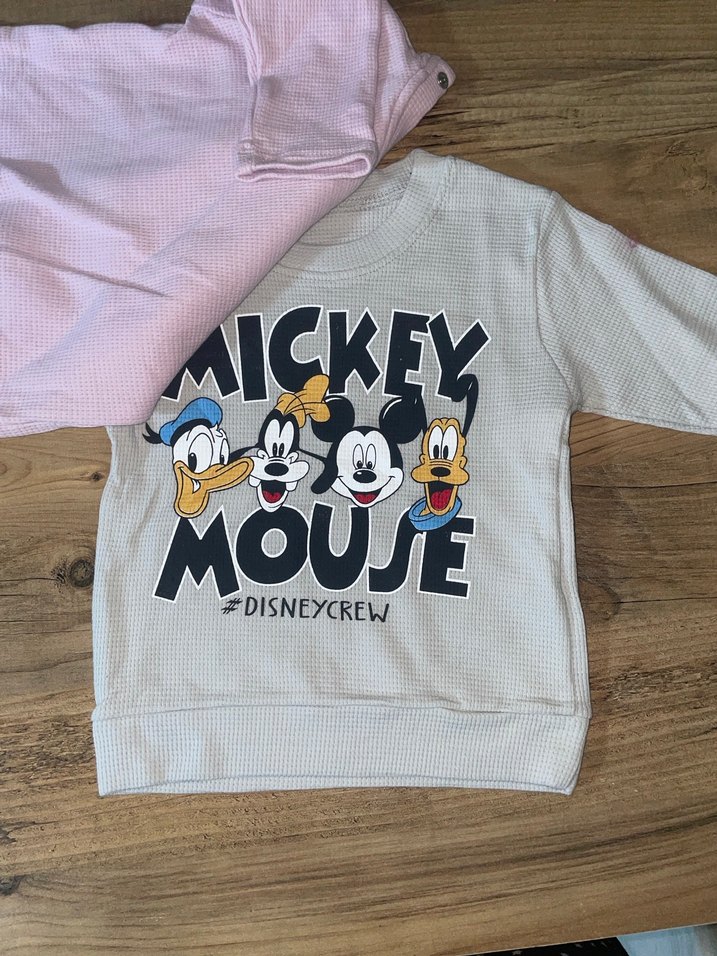 Kız Çocuk Pembe Uzun Kollu Triko Tişört - Görsel 2