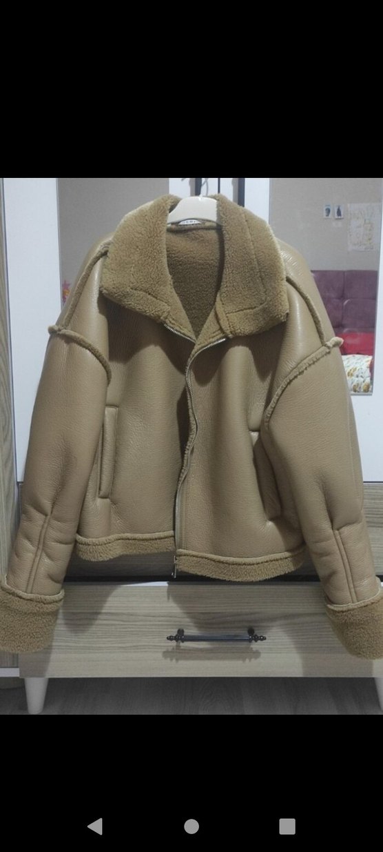 Bej ceket - Görsel 3