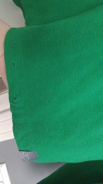 44 Beden yeşil Renk Kapüşonlu triko