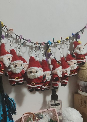 Renkli Noel Baba Anahtarlık Seti10 adet fiyatı dır