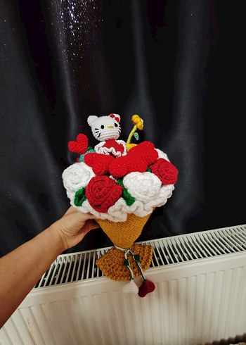 Pastel Renkli Beyaz Peluş İnek Oyuncak - Görsel 15