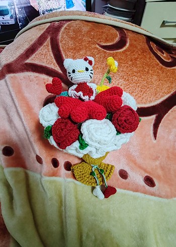 Pastel Renkli Beyaz Peluş İnek Oyuncak - Görsel 16