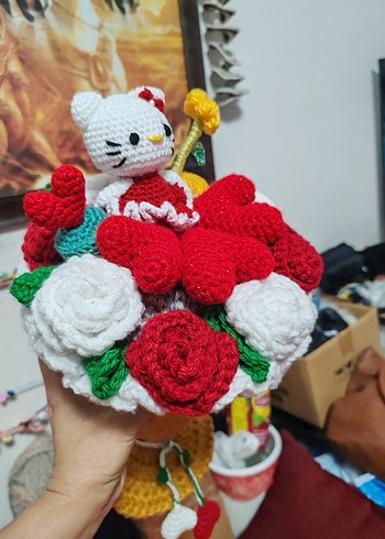 Pastel Renkli Beyaz Peluş İnek Oyuncak - Görsel 13