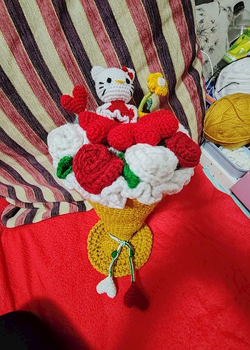 Pastel Renkli Beyaz Peluş İnek Oyuncak - Görsel 11