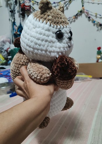 Pastel Beyaz Peluş Oyuncak İnekler - Görsel 19