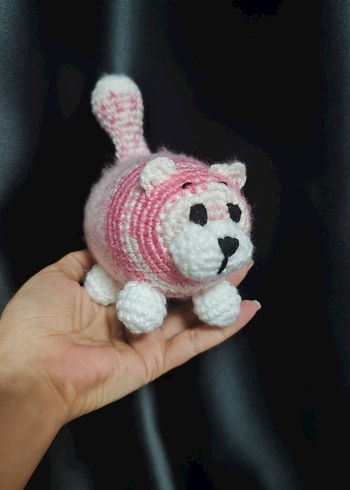 Renkli Örgü Kedi Anahtarlıkları - Görsel 9