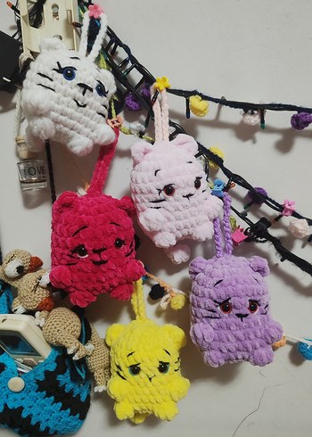 Pembe Örgü Peluş Oyuncak - Görsel 7