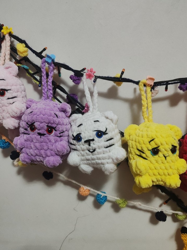 Pembe Örgü Peluş Oyuncak - Görsel 5