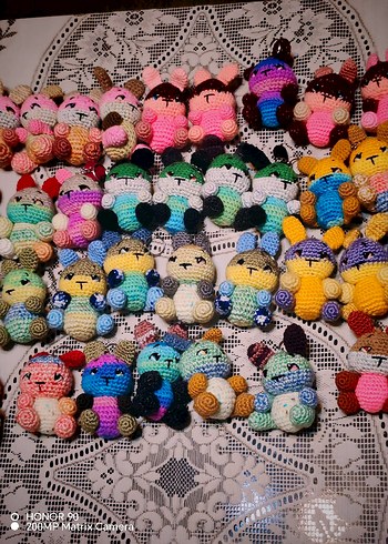 Renkli El Yapımı Peluş Oyuncaklar - Görsel 15