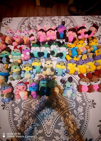 Renkli El Yapımı Peluş Oyuncaklar - Görsel 17