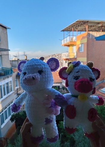 Pastel Renkli Beyaz Peluş Oyuncak - Görsel 11