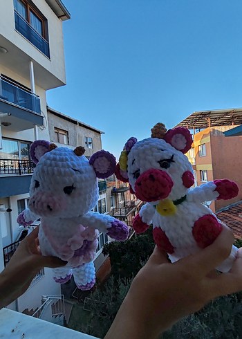 Pastel Renkli Beyaz Peluş Oyuncak - Görsel 3