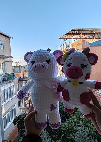 Pastel Renkli Beyaz Peluş Oyuncak - Görsel 15