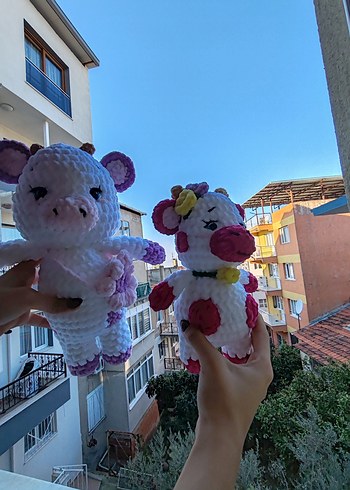 Pastel Renkli Beyaz Peluş Oyuncak - Görsel 9