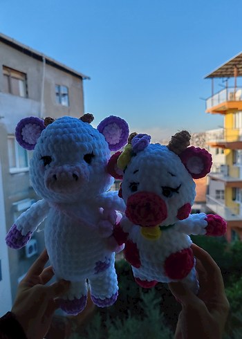 Pastel Renkli Beyaz Peluş Oyuncak - Görsel 17