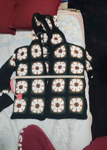 Renkli Bohem Örgü Halı - Görsel 3