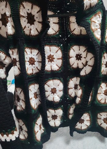 Renkli Bohem Örgü Halı - Görsel 2