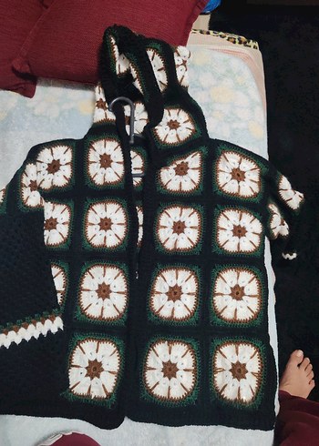 Renkli Bohem Örgü Halı - Görsel 8