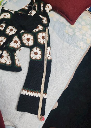 Renkli Bohem Örgü Halı - Görsel 6