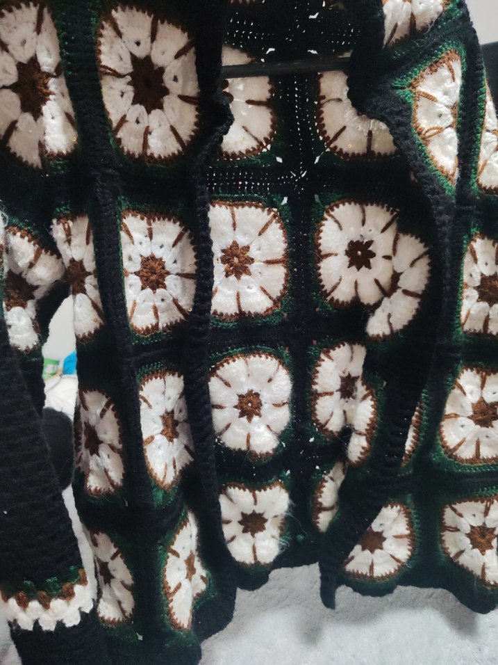 Renkli Bohem Örgü Halı - Görsel 2