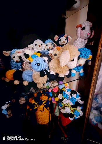 Renkli El Yapımı Amigurumi Peluş Oyuncaklar - Görsel 6