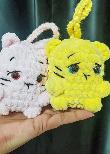 Pembe El Örgüsü Peluş Oyuncak - Görsel 6