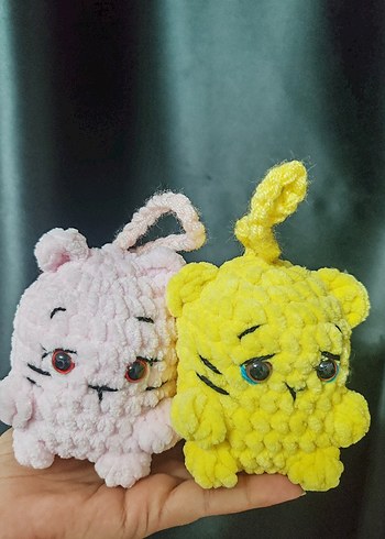 Pembe El Örgüsü Peluş Oyuncak - Görsel 7