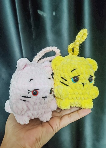 Pembe El Örgüsü Peluş Oyuncak - Görsel 9