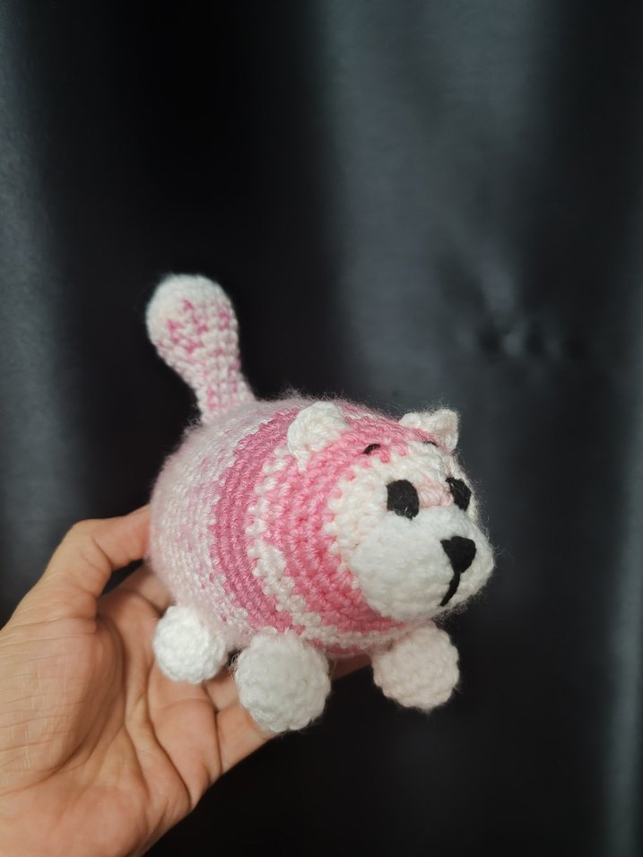 Pembe El Örgüsü Peluş Oyuncak - Görsel 2