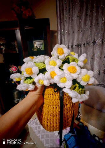 Renkli Mor Amigurumi Oyuncak Kuzu - Görsel 13