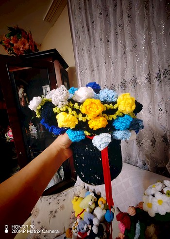 Renkli Mor Amigurumi Oyuncak Kuzu - Görsel 18