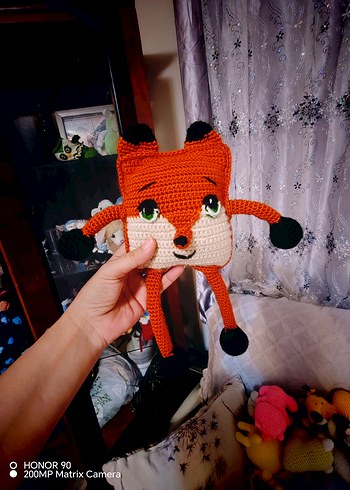 Mor Renkli El Örgüsü Peluş Oyuncak - Görsel 11