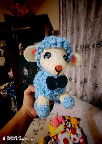 Mor Renkli El Örgüsü Peluş Oyuncak - Görsel 20