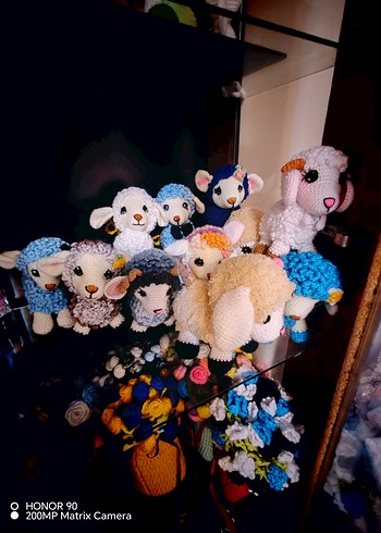 Mor Renkli El Örgüsü Peluş Oyuncak - Görsel 14