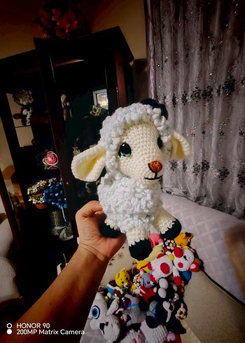 Mor Renkli El Örgüsü Peluş Oyuncak - Görsel 16