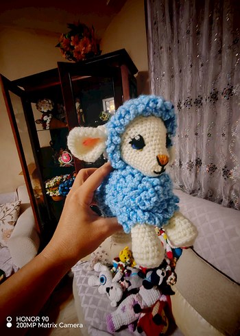 Mor Renkli El Örgüsü Peluş Oyuncak - Görsel 15