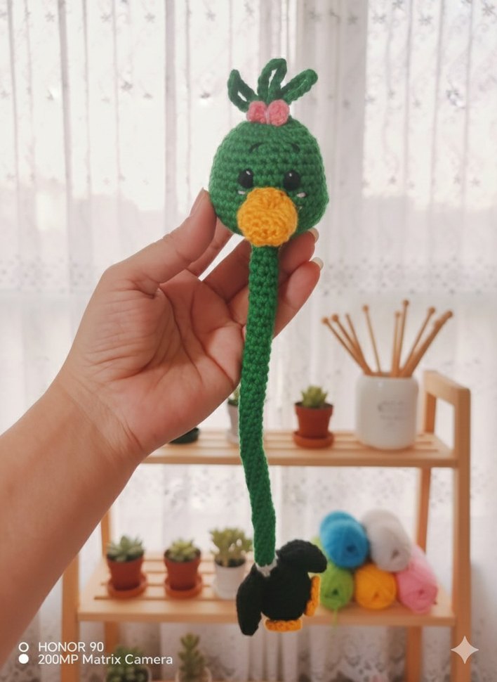 Renkli Örgü Diş Kaşıyıcı ve Çıngırak Seti - Görsel 2