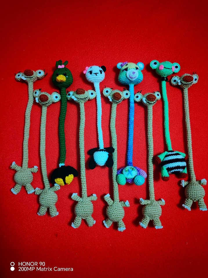 Renkli Örgü Diş Kaşıyıcı ve Çıngırak Seti - Görsel 3