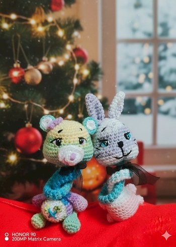 Renkli Örgü Peluş Oyuncaklar - Görsel 2