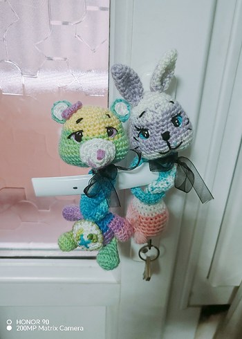 Renkli Örgü Peluş Oyuncaklar - Görsel 12