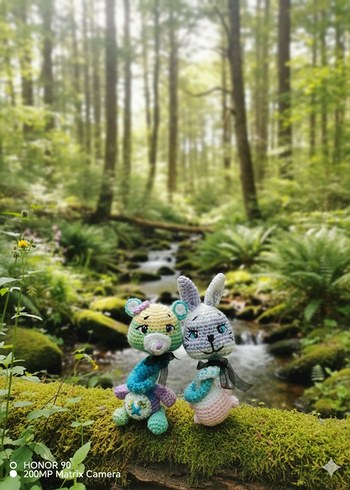 Renkli Örgü Peluş Oyuncaklar - Görsel 7