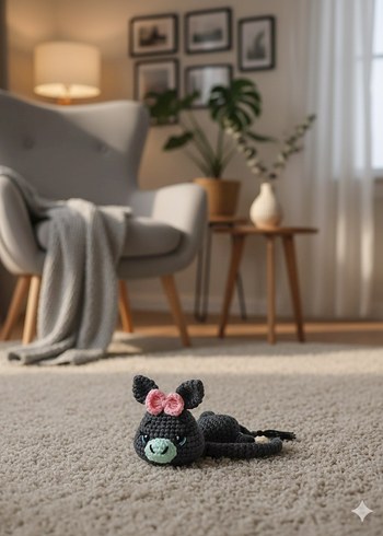 Renkli Örgü Peluş Oyuncaklar - Görsel 16