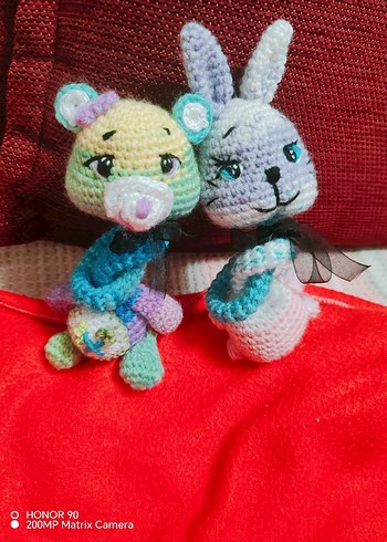 Renkli Örgü Peluş Oyuncaklar - Görsel 8