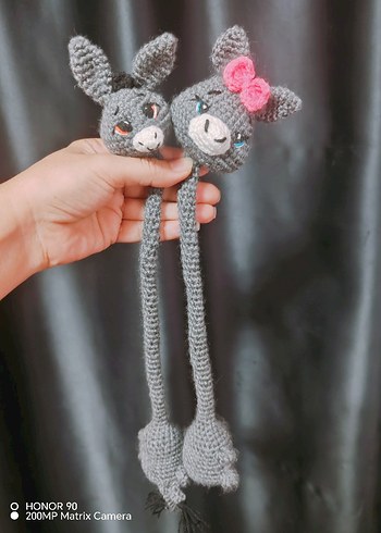 Gri El Örgüsü Sevimli Peluş Oyuncak - Görsel 19