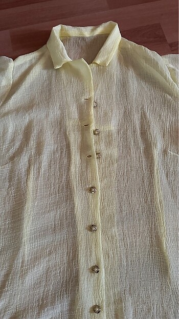 universal Beden Vintage Şifon Kadın Gömlek