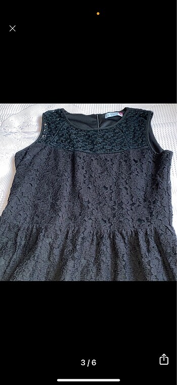 Dantelli elbise - Görsel 3