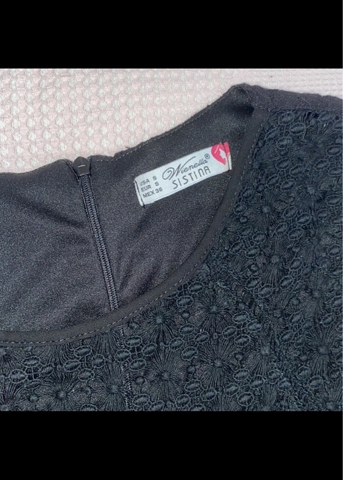 Dantelli elbise - Görsel 2