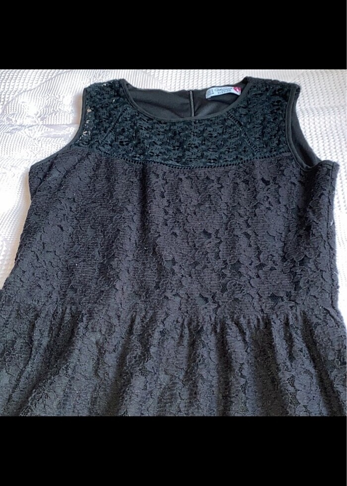 Dantelli elbise - Görsel 3