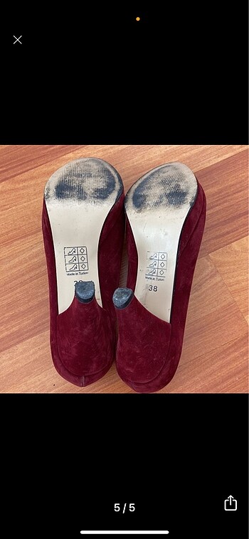 Bordo ayakkabı - Görsel 5