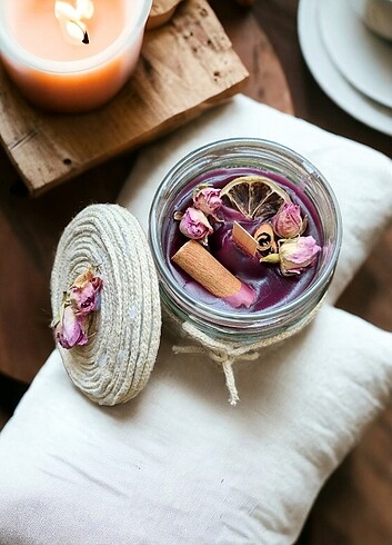 Diğer Cam Kavanozda 0 Vegan Soya wax 185 gr